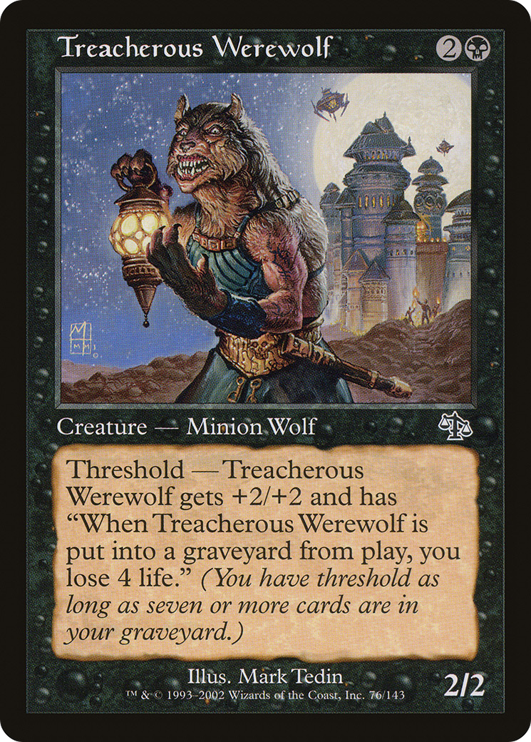 Treacherous Werewolf (JUD-076) [Judgment] Foil