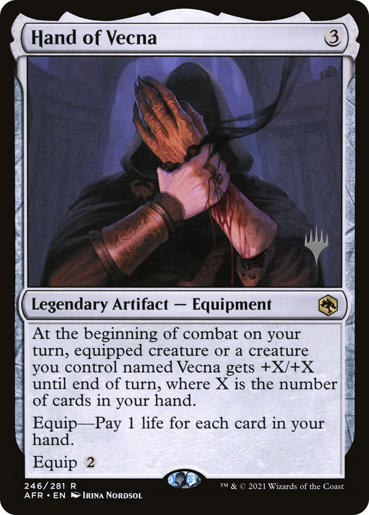 Hand of Vecna (PPAFR-246) [Promo Pack: Adventures in the Forgotten Realms Promos] Foil
