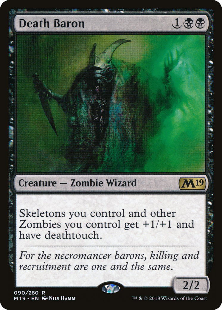 Death Baron (M19-090) [Core Set 2019] Foil
