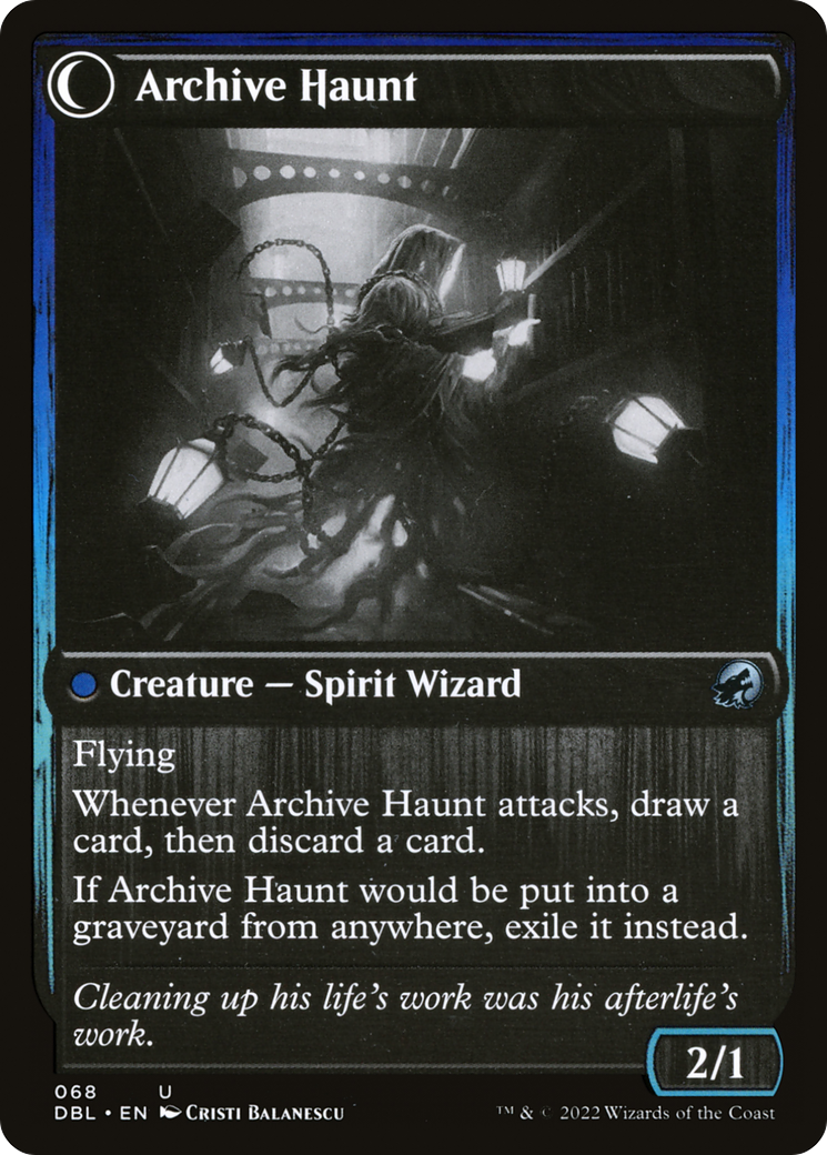 Overwhelmed Archivist (DBL-068) [Innistrad: Double Feature] Foil