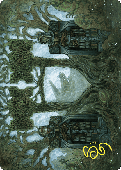 Court of Garenbrig // Court of Garenbrig (AWOE-054) (Borderless) [Wilds of Eldraine Art Series]