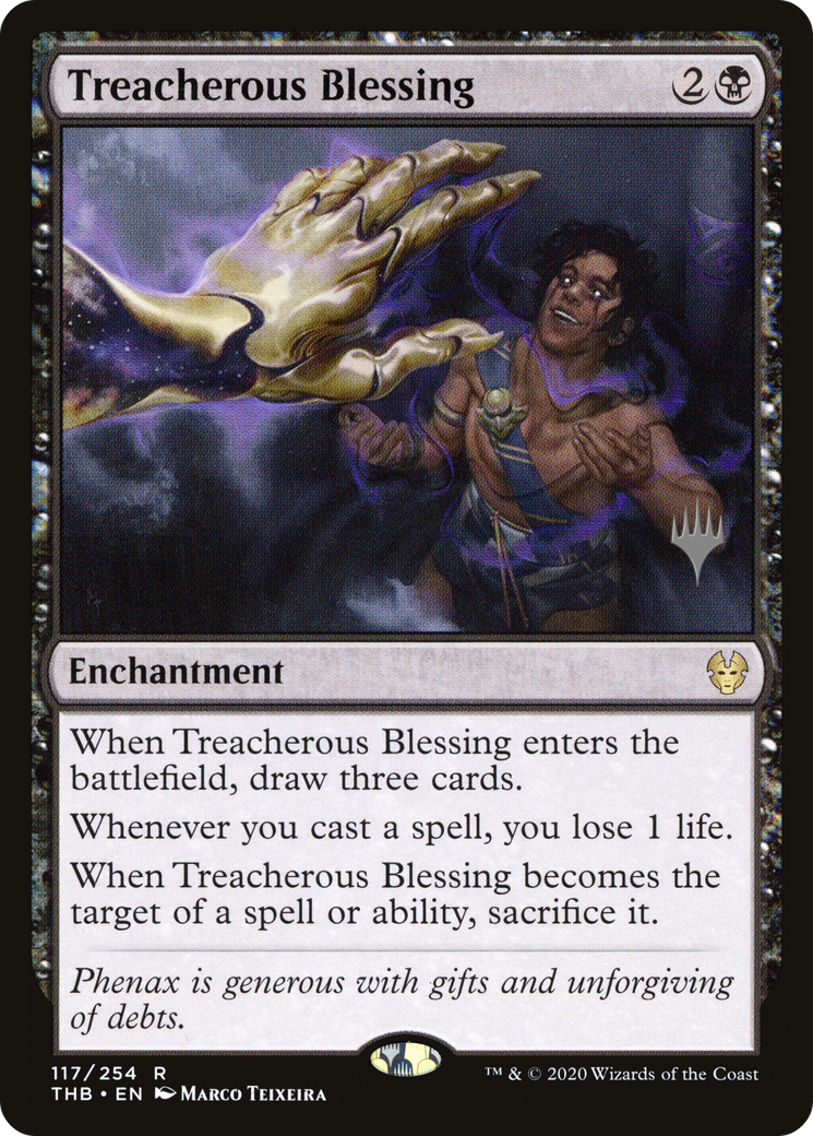 Treacherous Blessing (PPTHB-117) [Promo Pack: Theros Beyond Death Promos]