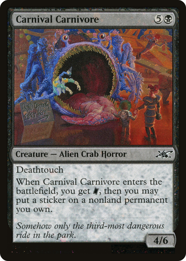 Carnival Carnivore (Galaxy Foil) (UNF-354) [Unfinity] Foil