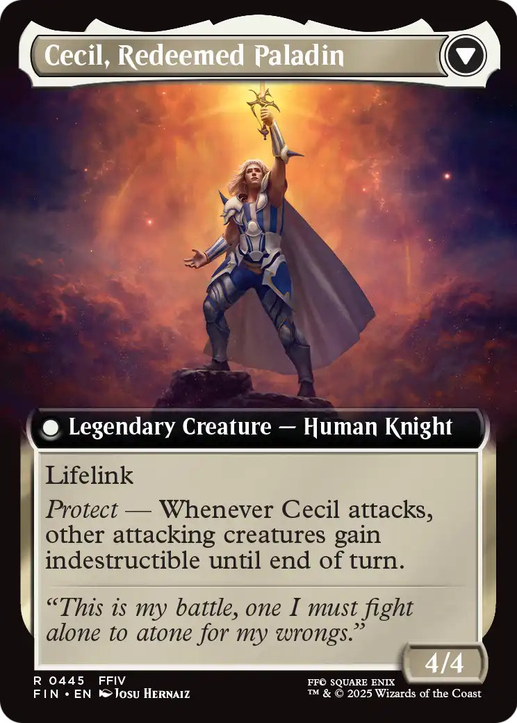 Cecil, Dark Knight (Extended Art) (FIN-445) [FINAL FANTASY] Foil