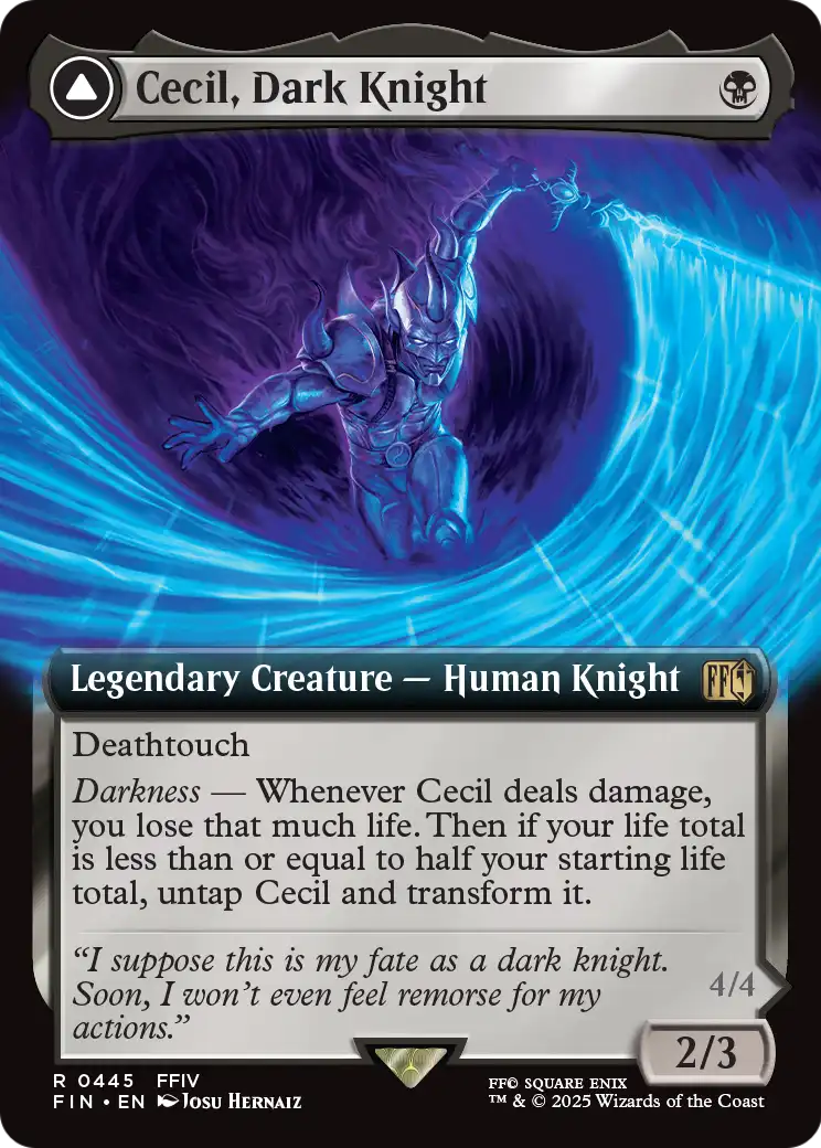 Cecil, Dark Knight (Extended Art) (FIN-445) [FINAL FANTASY] Foil