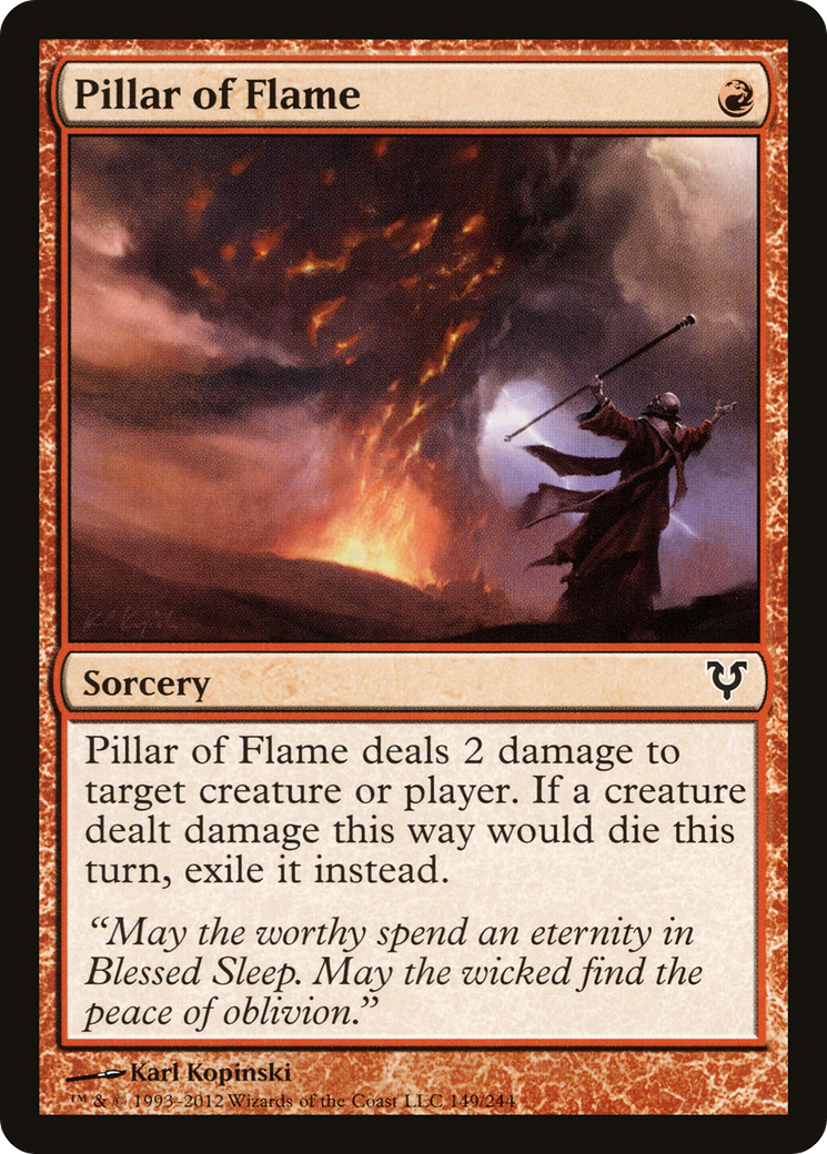 Pillar of Flame (AVR-149) [Avacyn Restored] Foil