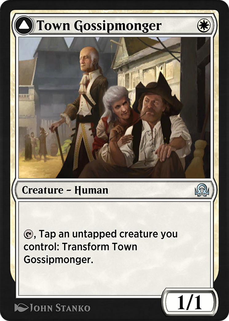 Town Gossipmonger // Incited Rabble (SIR-053) [Shadows over Innistrad Remastered]