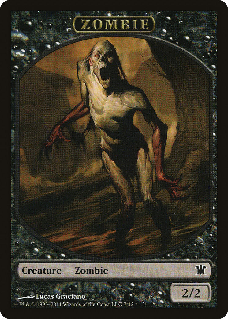 Zombie Token (ISD-007) [Innistrad Tokens]