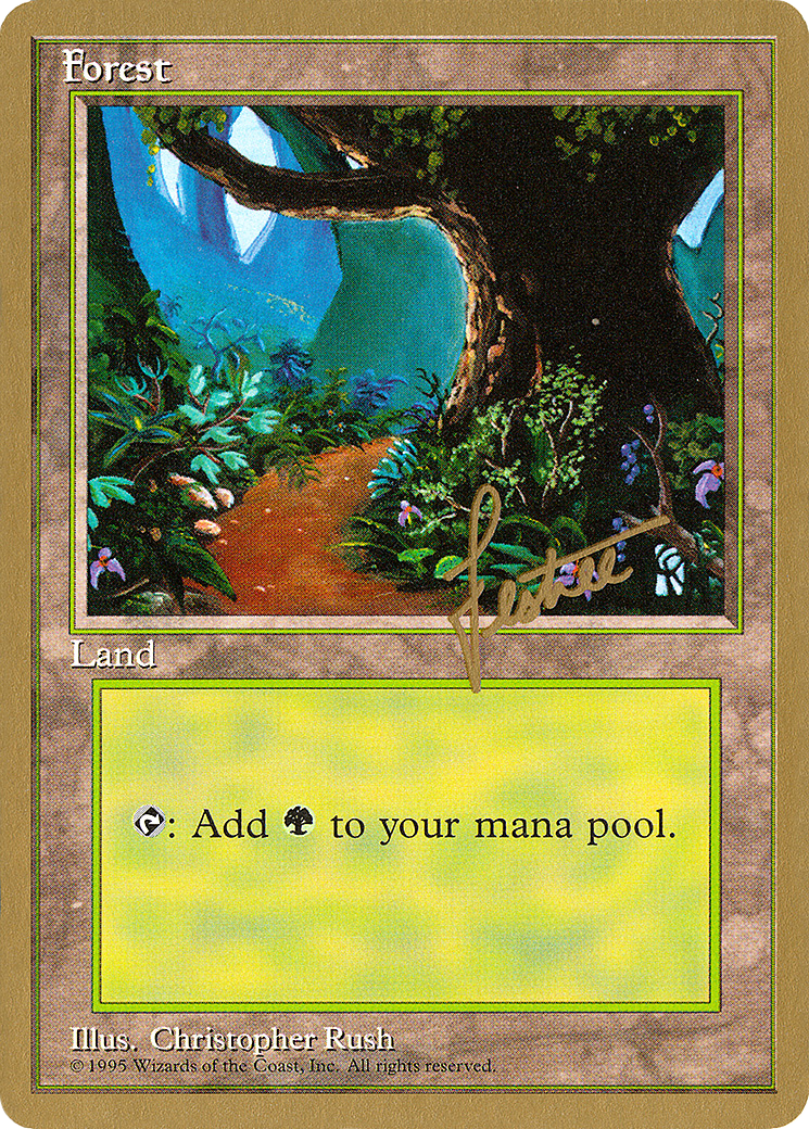 Forest (A) - 1996 Bertrand Lestree (4ED) [Pro Tour Collector Set]