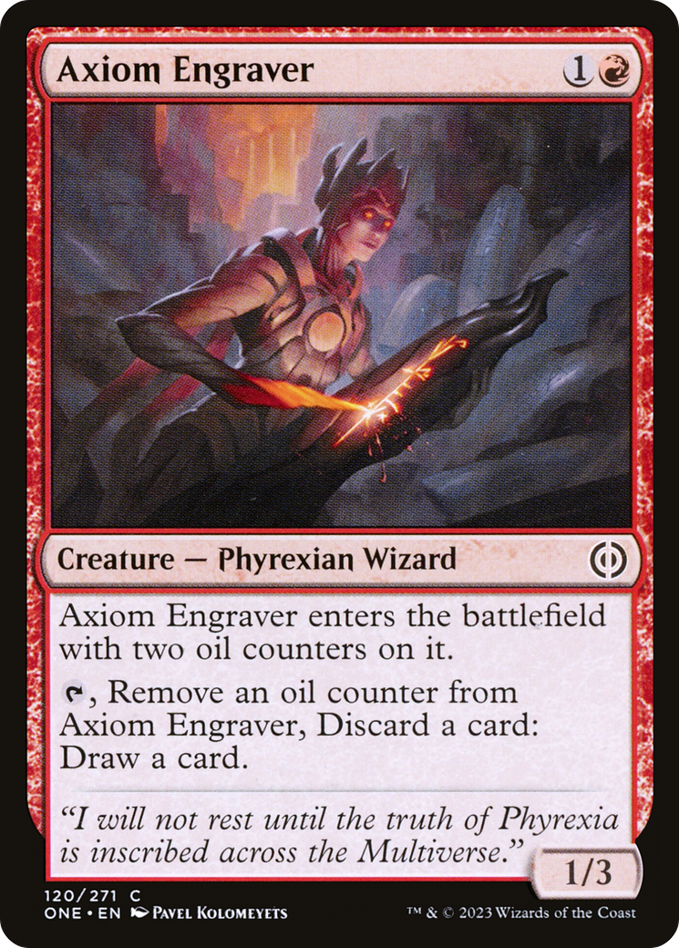 Axiom Engraver (ONE-120) [Phyrexia: All Will Be One] Foil