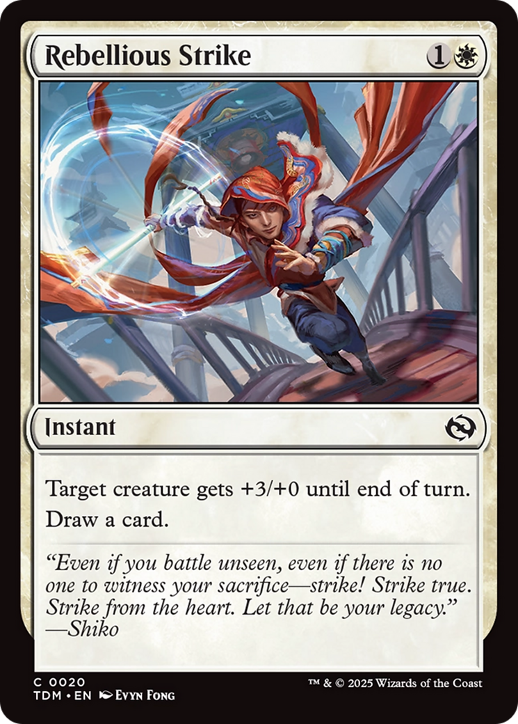 Rebellious Strike (TDM-020) [Tarkir: Dragonstorm]