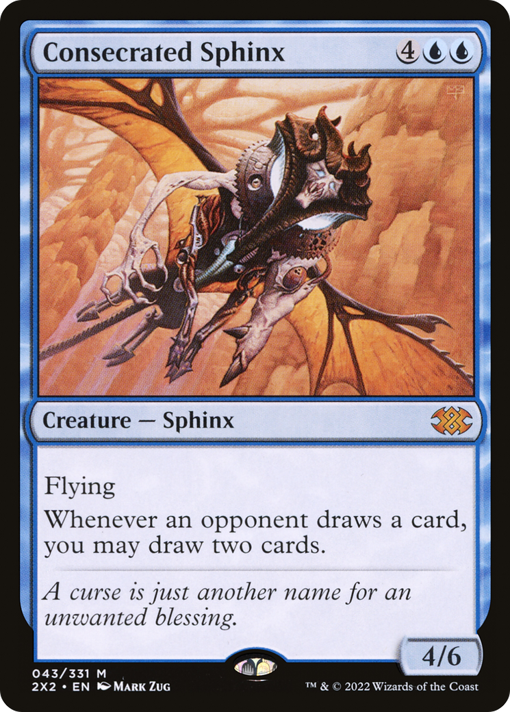 Consecrated Sphinx (2X2-043) [Double Masters 2022] Foil