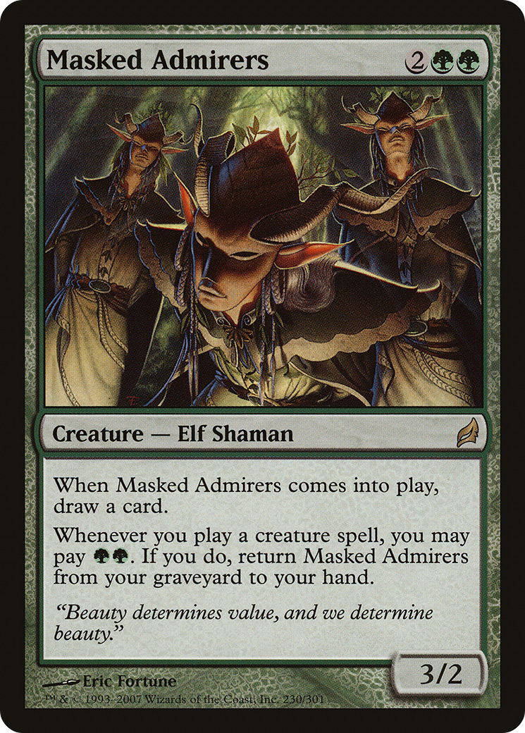 Masked Admirers (LRW-230) [Lorwyn] Foil