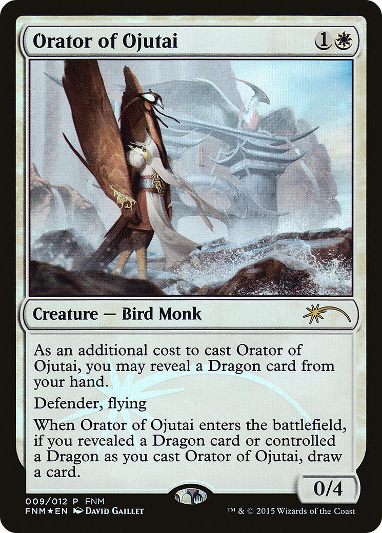 Orator of Ojutai (FNM-009) [Friday Night Magic 2015] Foil