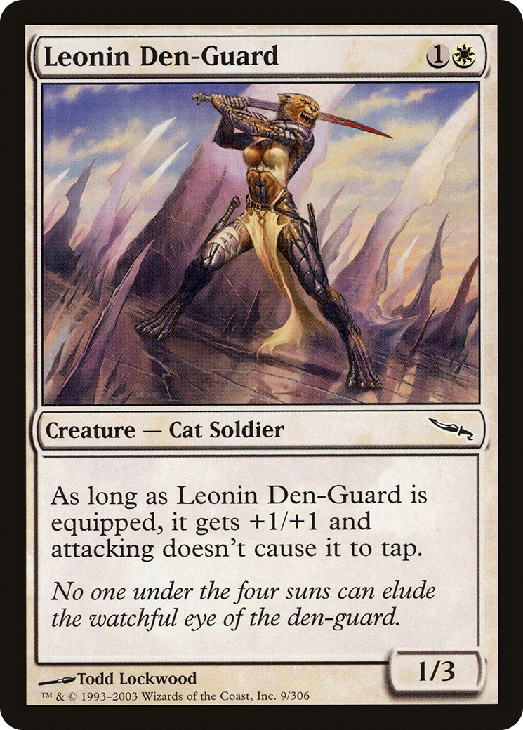 Leonin Den-Guard (MRD-009) [Mirrodin] Foil