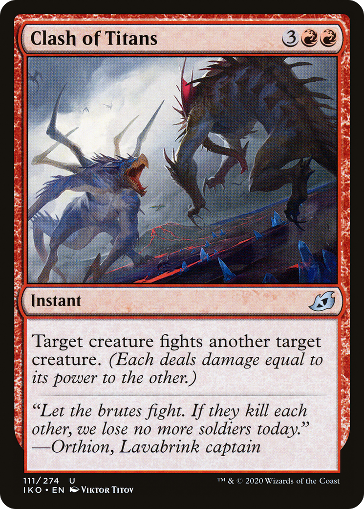 Clash of Titans (IKO-111) [Ikoria: Lair of Behemoths] Foil
