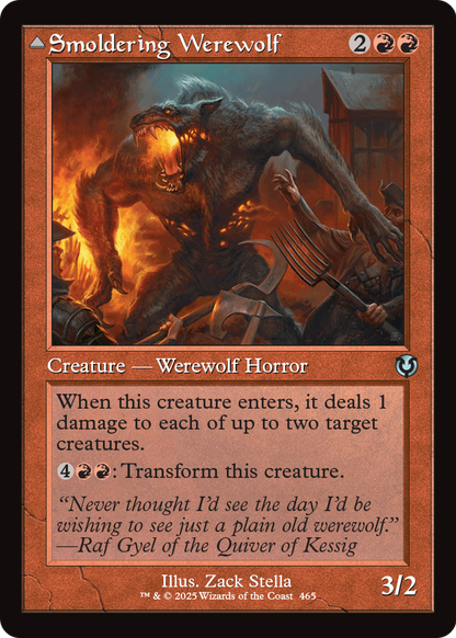 Smoldering Werewolf (Retro Frame) (INR-465) [Innistrad Remastered]