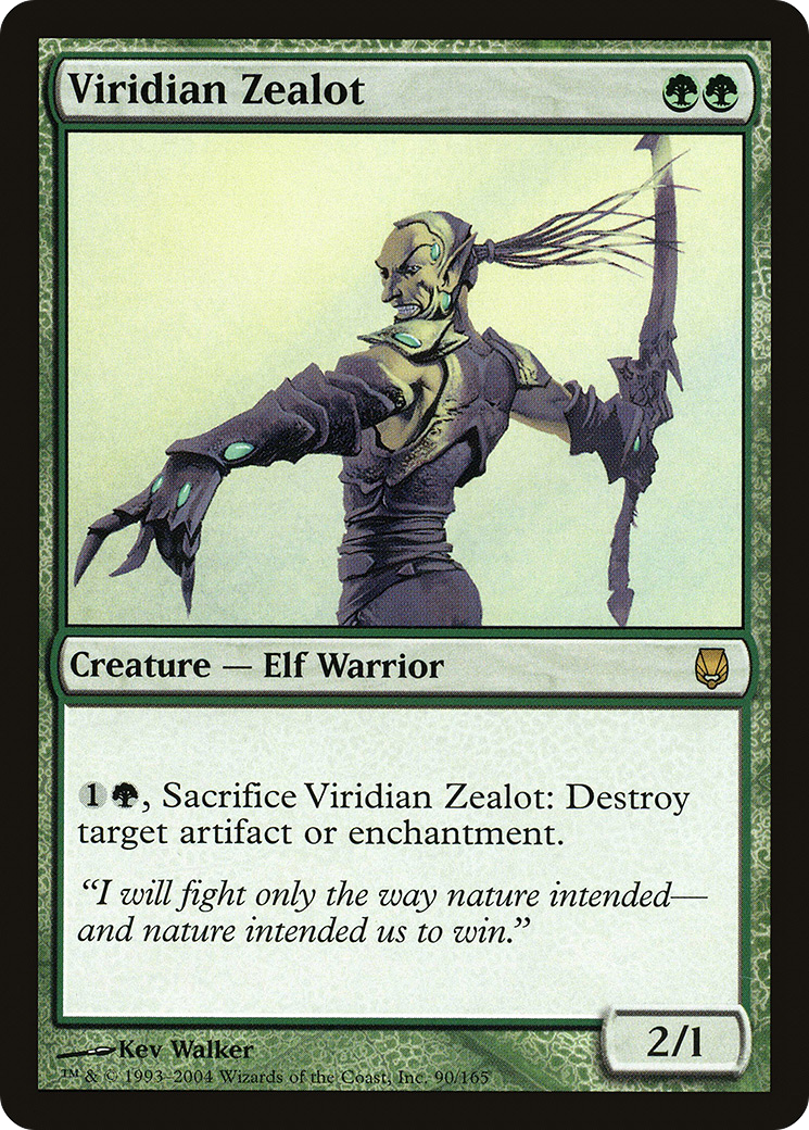 Viridian Zealot (DST-090) [Darksteel]