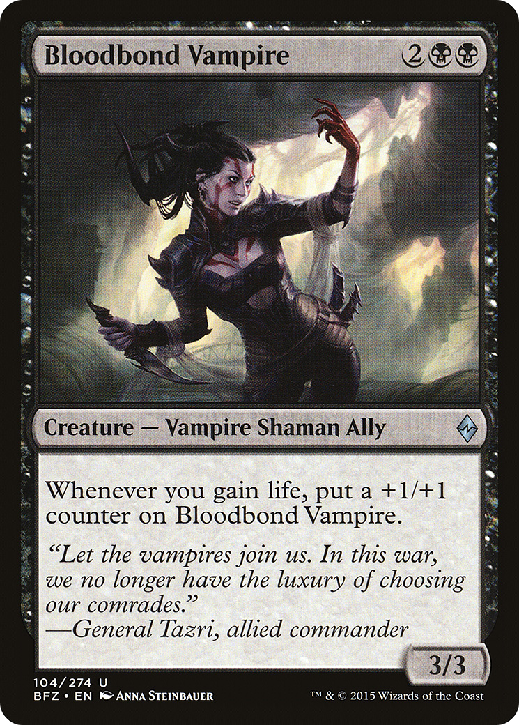 Bloodbond Vampire (BFZ-104) [Battle for Zendikar] Foil