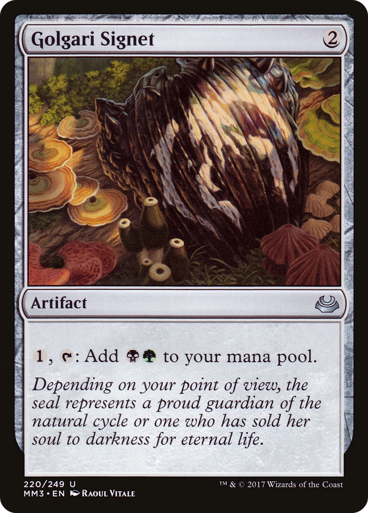 Golgari Signet (MM3-220) [Modern Masters 2017] Foil