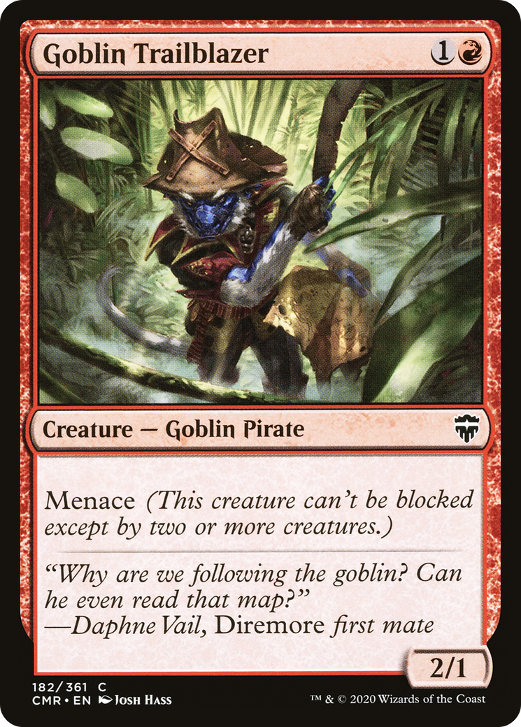 Goblin Trailblazer (CMR-182) [Commander Legends] Foil