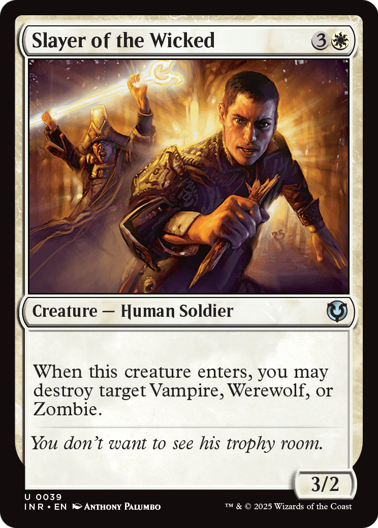 Slayer of the Wicked (INR-039) [Innistrad Remastered] Foil