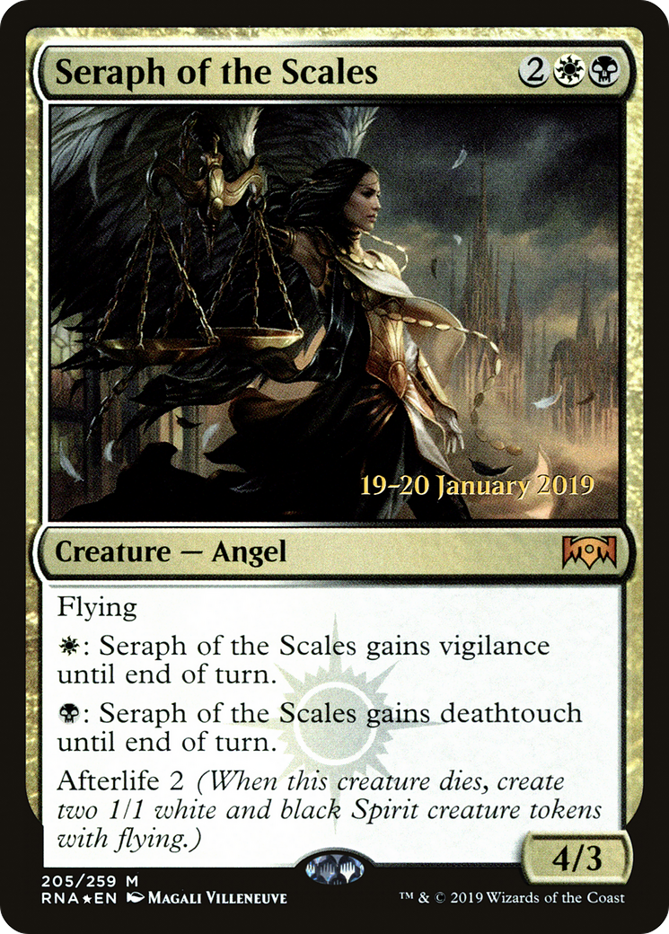 Seraph of the Scales (PRE-205S) [Ravnica Allegiance Promos] Foil