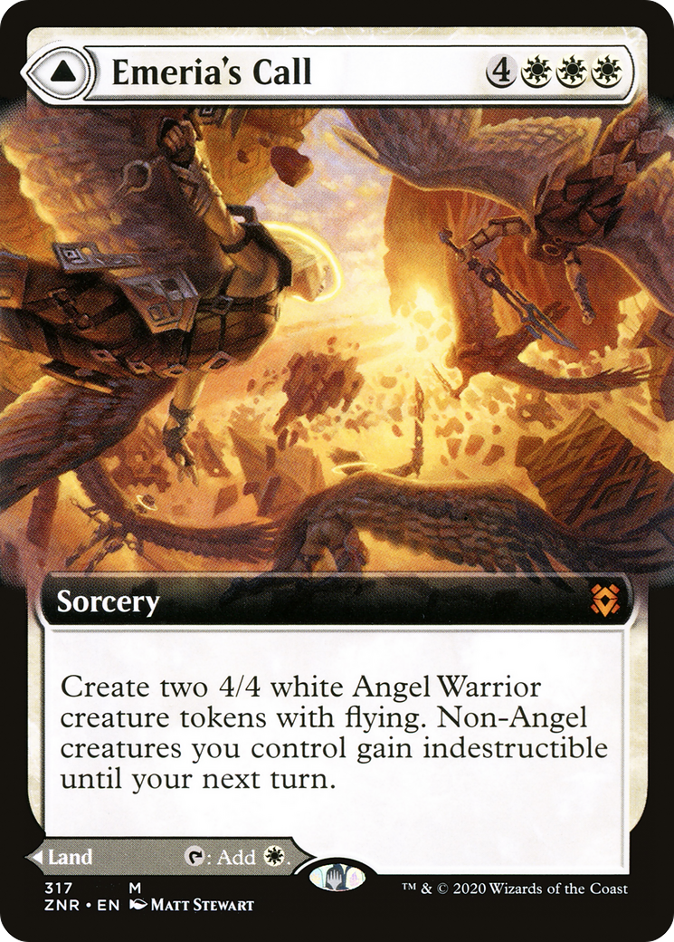 Emeria's Call (Extended Art) (ZNR-317) [Zendikar Rising] Foil