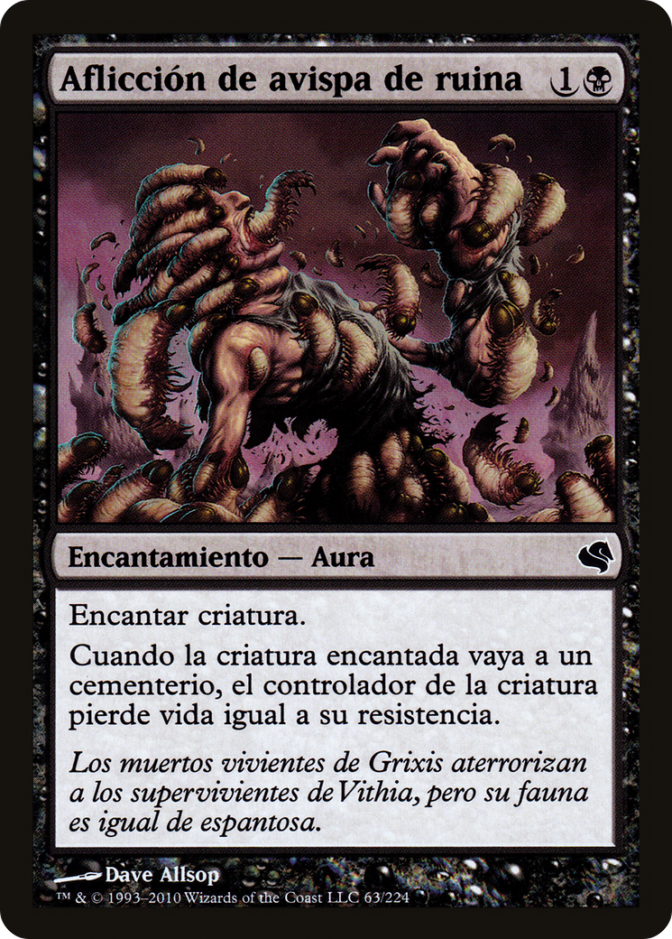 Banewasp Affliction (Spanish) - "Afliccion de avispa de ruina" (PS11-063) [Salvat 2011]
