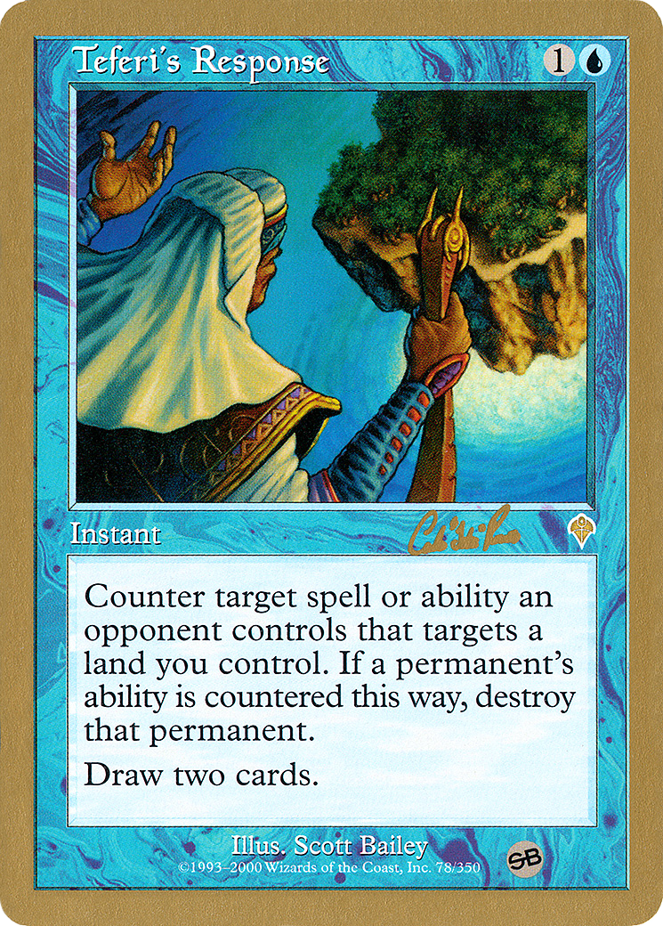 Teferi's Response - 2002 Carlos Romao (INV) (SB) [World Championship Decks 2002]