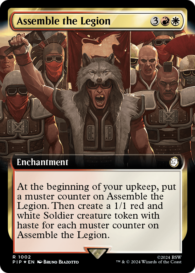 Assemble the Legion (Extended Art) (Surge Foil) (PIP-1002) [Fallout] Foil