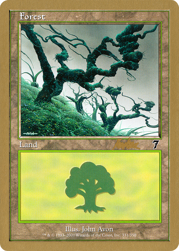 Forest (331) - 2002 Brian Kibler (7ED) (WCD-BK331) [World Championship Decks 2002]