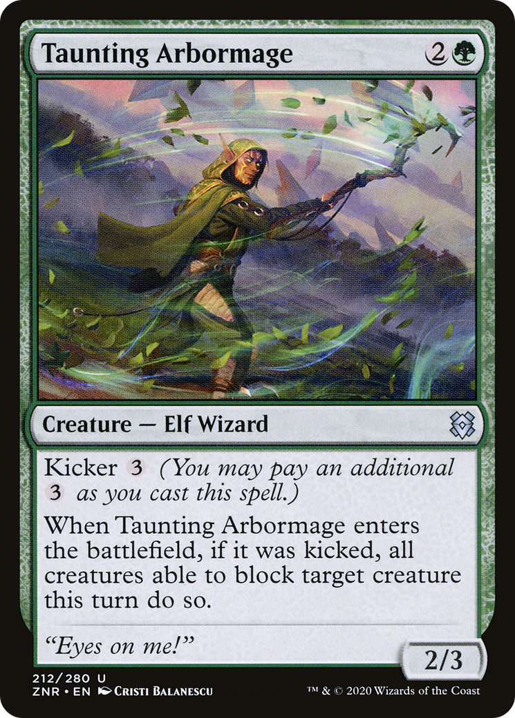 Taunting Arbormage (ZNR-212) [Zendikar Rising]
