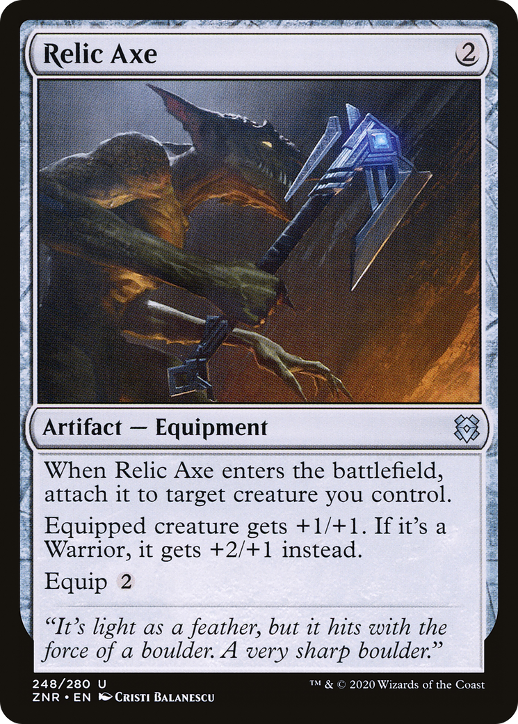 Relic Axe (ZNR-248) [Zendikar Rising] Foil