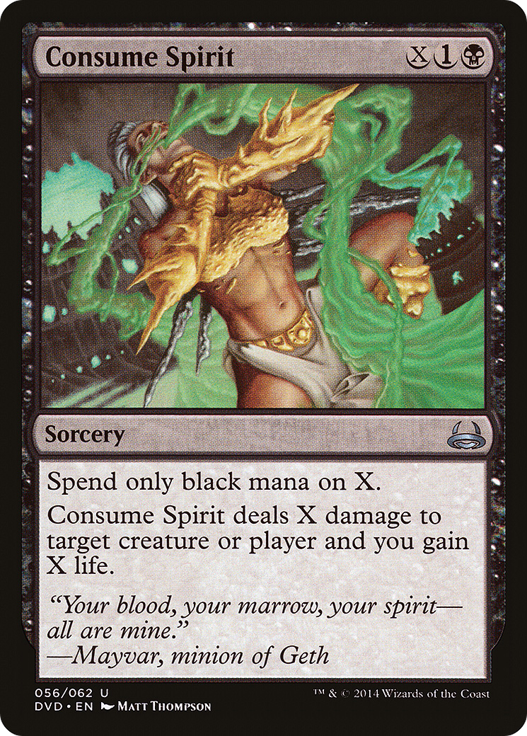 Consume Spirit (DD3-056) [Duel Decks Anthology: Divine vs. Demonic]