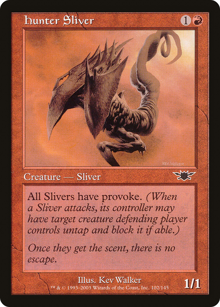 Hunter Sliver (LGN-102) [Legions] Foil