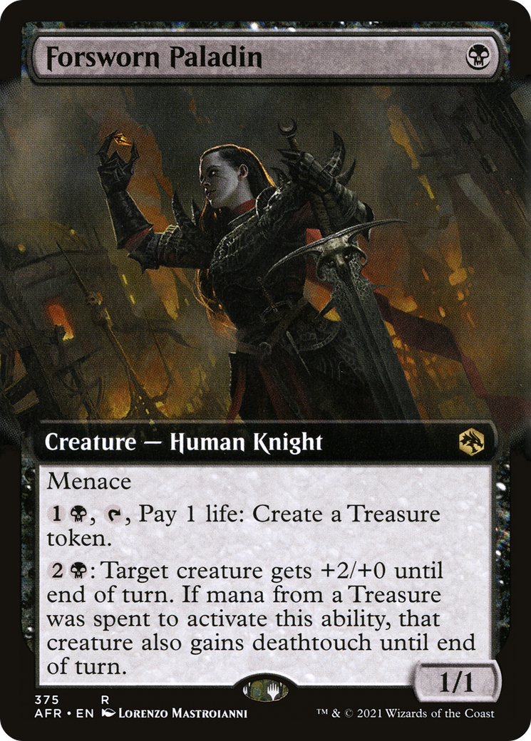 Forsworn Paladin (Extended Art) (AFR-375) [Adventures in the Forgotten Realms] Foil