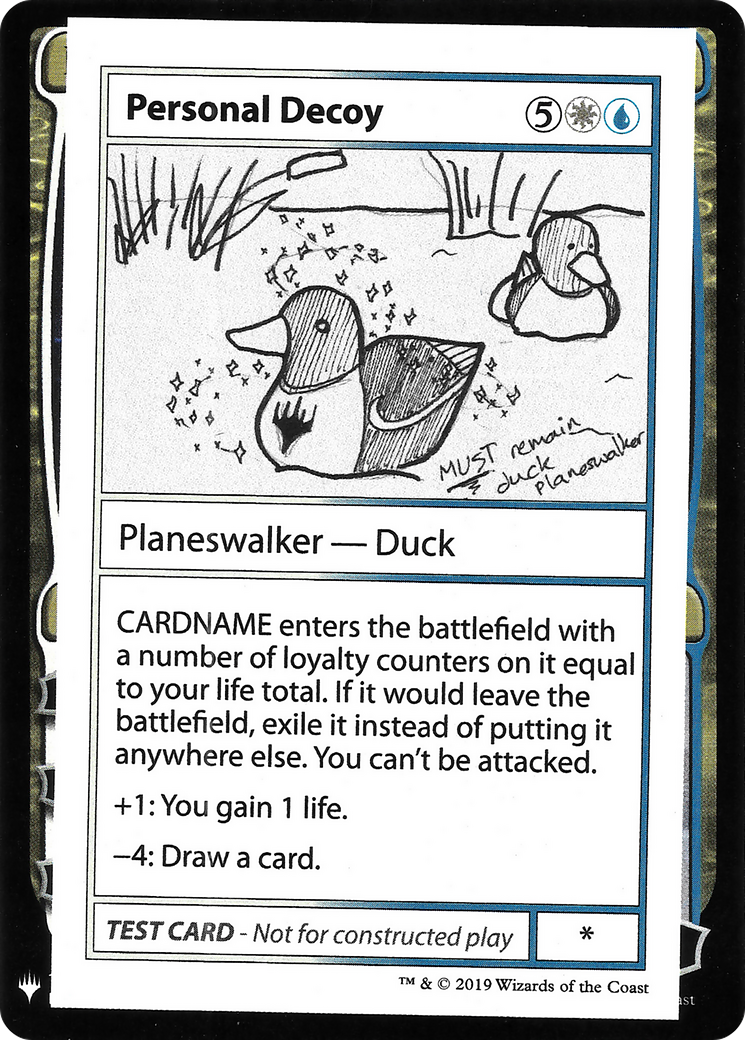 Personal Decoy [Mystery Booster Playtest Cards 2019]