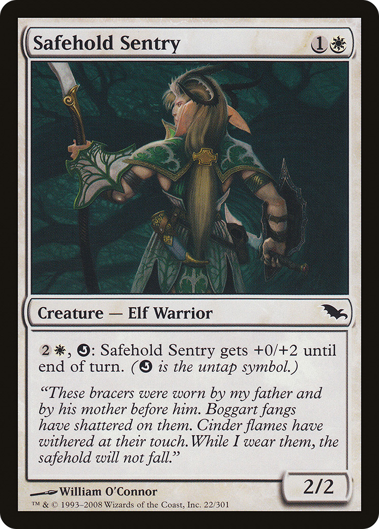 Safehold Sentry (SHM-022) [Shadowmoor] Foil