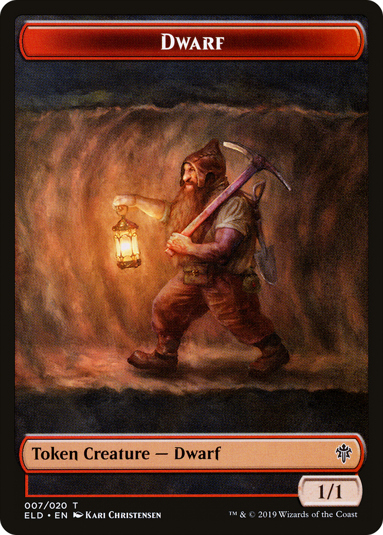 Dwarf Token (ELD-007) [Throne of Eldraine Tokens]