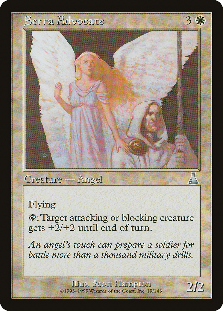 Serra Advocate (UDS-019) [Urza's Destiny] Foil