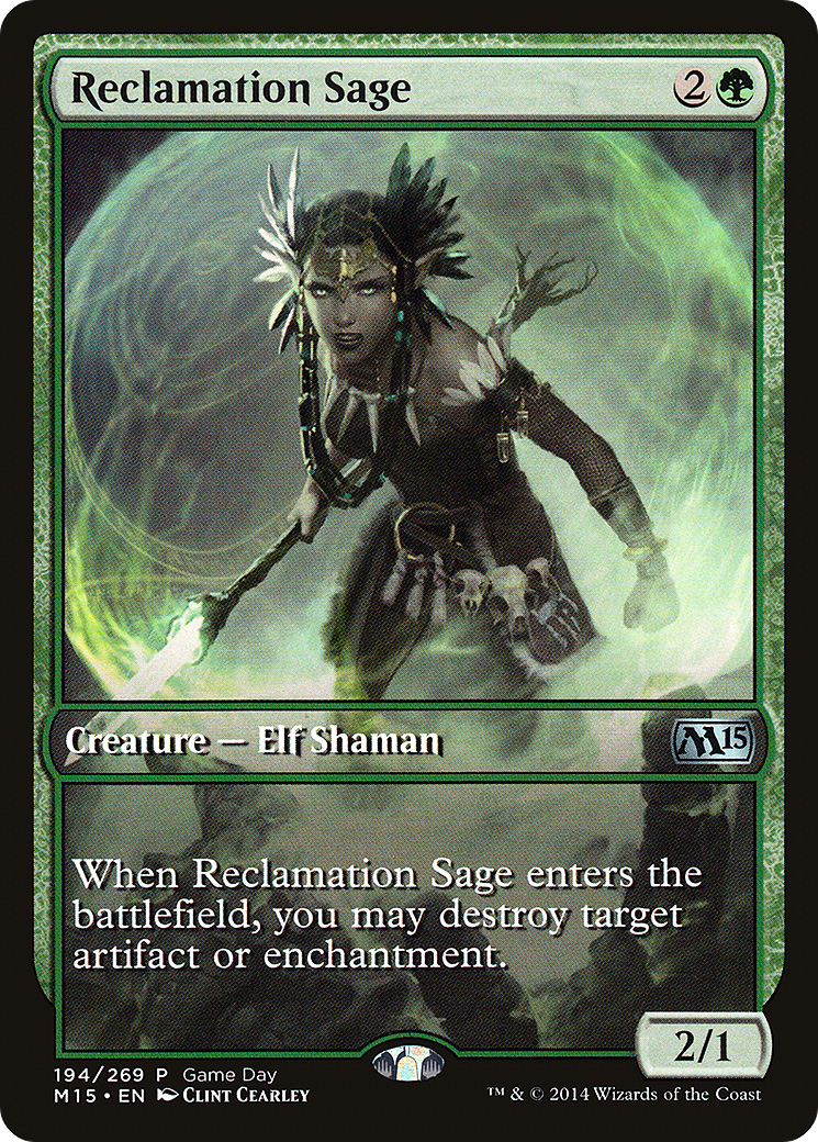 Reclamation Sage (GAME-194) [Magic 2015 Promos]