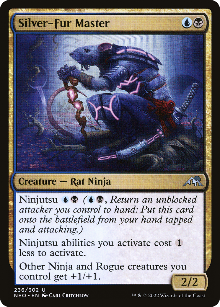 Silver-Fur Master (NEO-236) [Kamigawa: Neon Dynasty] Foil