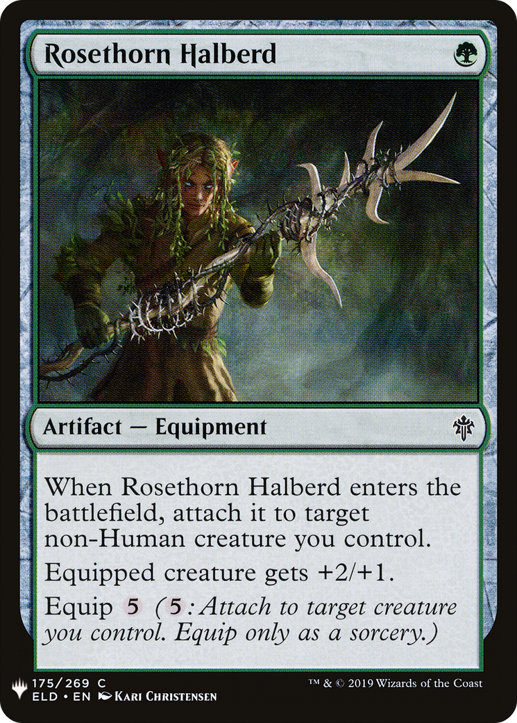 Rosethorn Halberd (LIST-ELD-175) [The List]