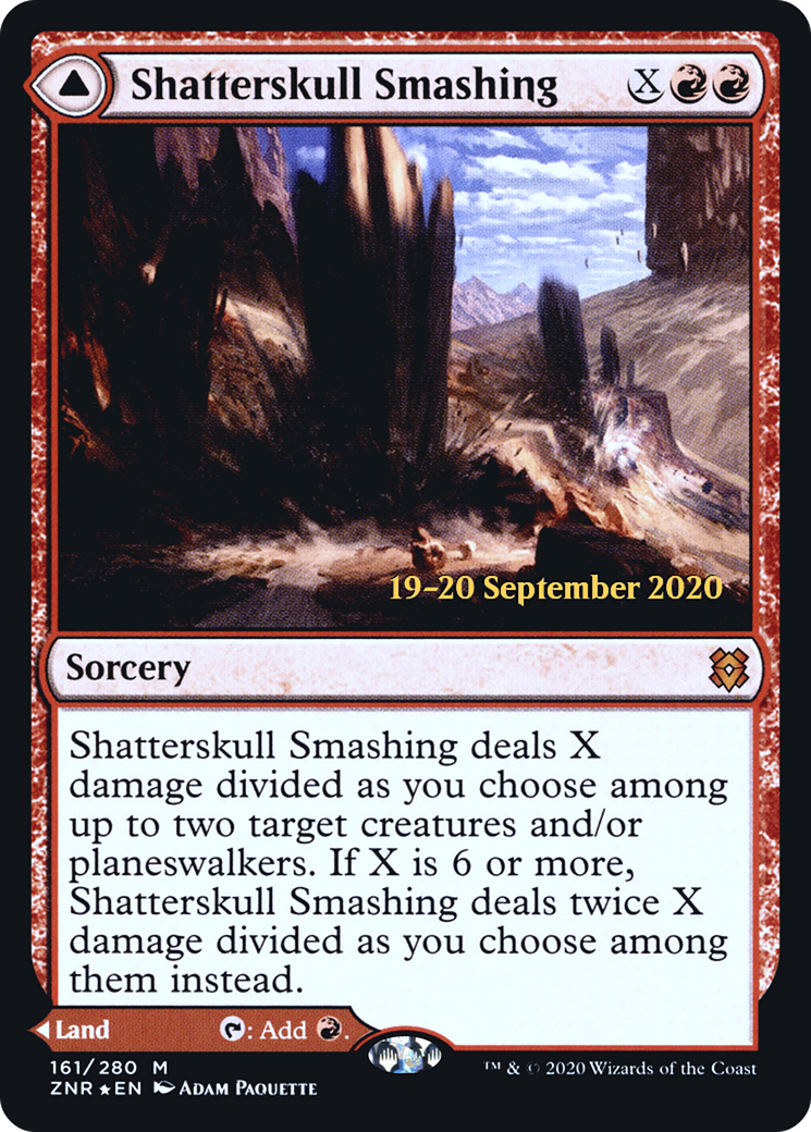 Shatterskull Smashing (PRE-161S) [Zendikar Rising Promos] Foil