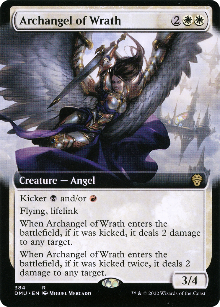 Archangel of Wrath (Extended Art) (DMU-384) [Dominaria United]