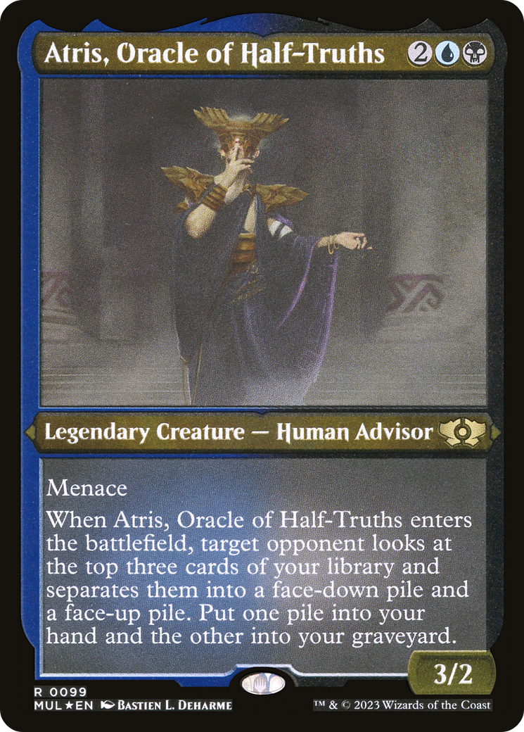 Atris, Oracle of Half-Truths (Foil Etched) (MUL-099) [Multiverse Legends] Foil