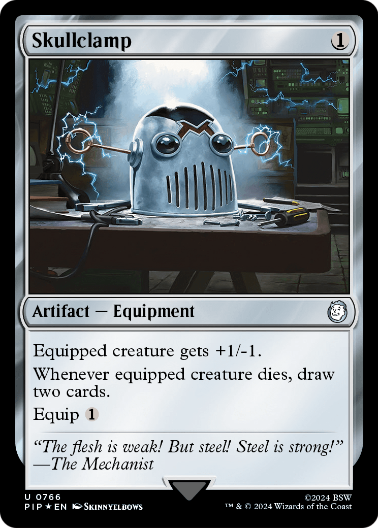 Skullclamp (Surge Foil) (PIP-766) [Fallout] Foil