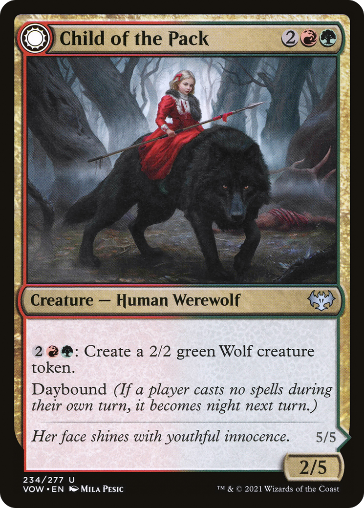 Child of the Pack (VOW-234) [Innistrad: Crimson Vow]