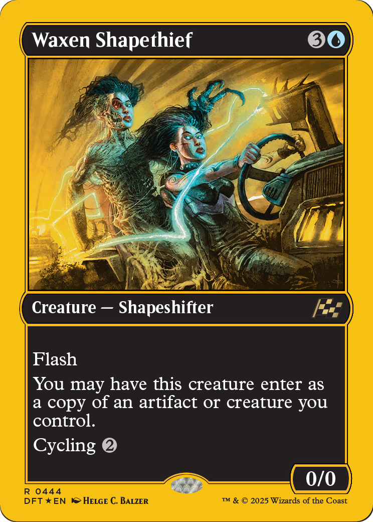 Waxen Shapethief (First-Place Foil) (DFT-444) [Aetherdrift] Foil